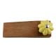 2 Pieces Yellow Crackle Ceramic Wooden Door Stopper